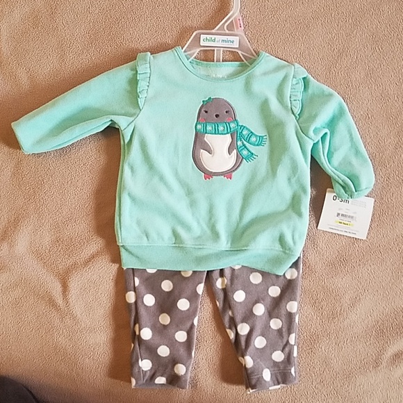 Three piece outfit Child of Mine newborn nwt